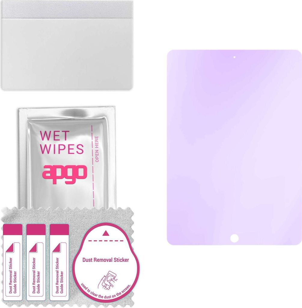 apgo Hybrid Schutzglas, kompatibel mit Apple iPad 10.2, Anti-Blue, 9H Härte, toller Ersatz für Hartglas, kratzfester Displayschutzglas, Displaysc...