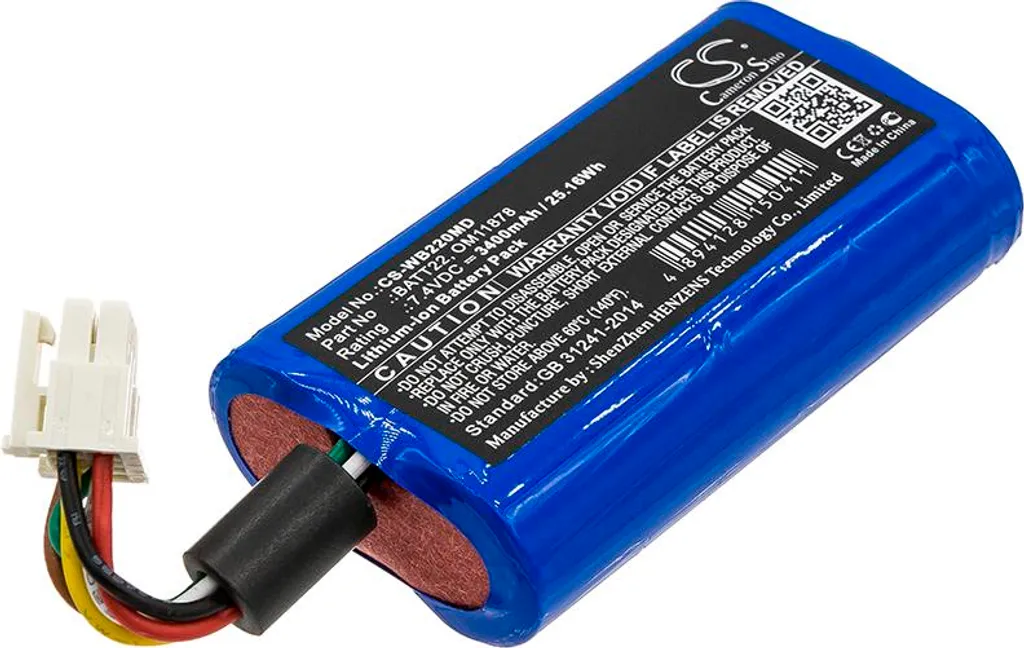 Batterie de Rechange pour Moniteur de Signes Vitaux Welch-Allyn Connex