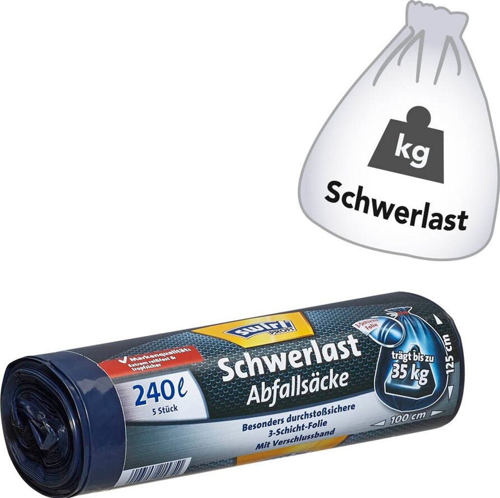 Swirl 4006508215751, 240 l, 35 kg, Czarny, Polietylen, 1000 Zdjęcie produktu 