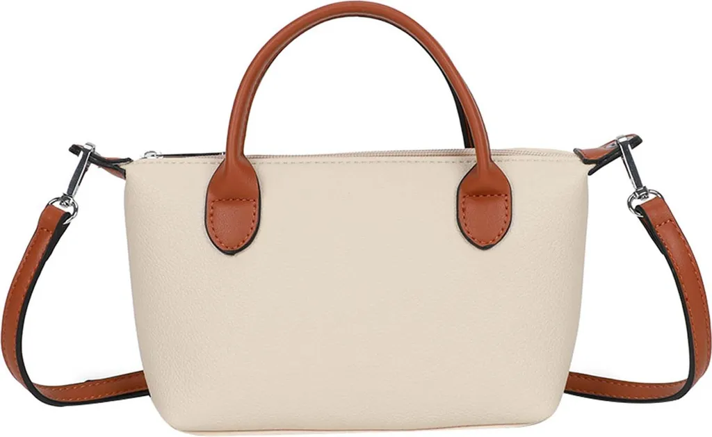 Gallantry, borsa da donna con tracolla staccabile e regolabile, giallo-grigio