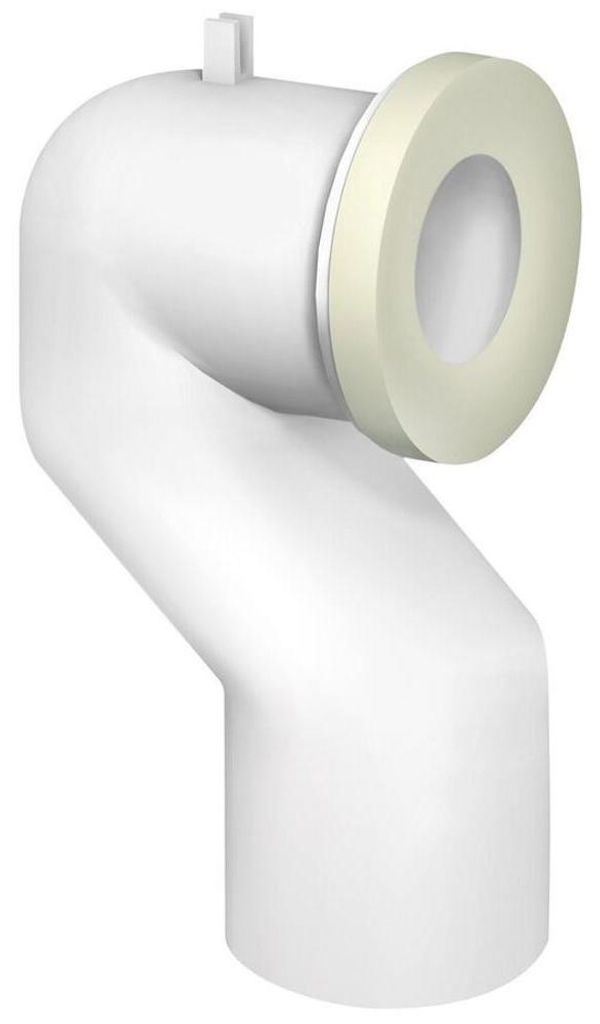 WC-Bogen 90°, D. 110mm, Offset, ABS/weiß Produktbild 