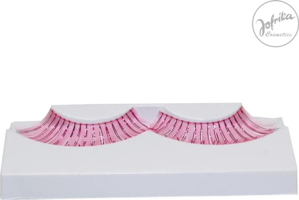 Rainbow Cils Rose-Argent pour Maquillage de Festival et Soirée avec Colle