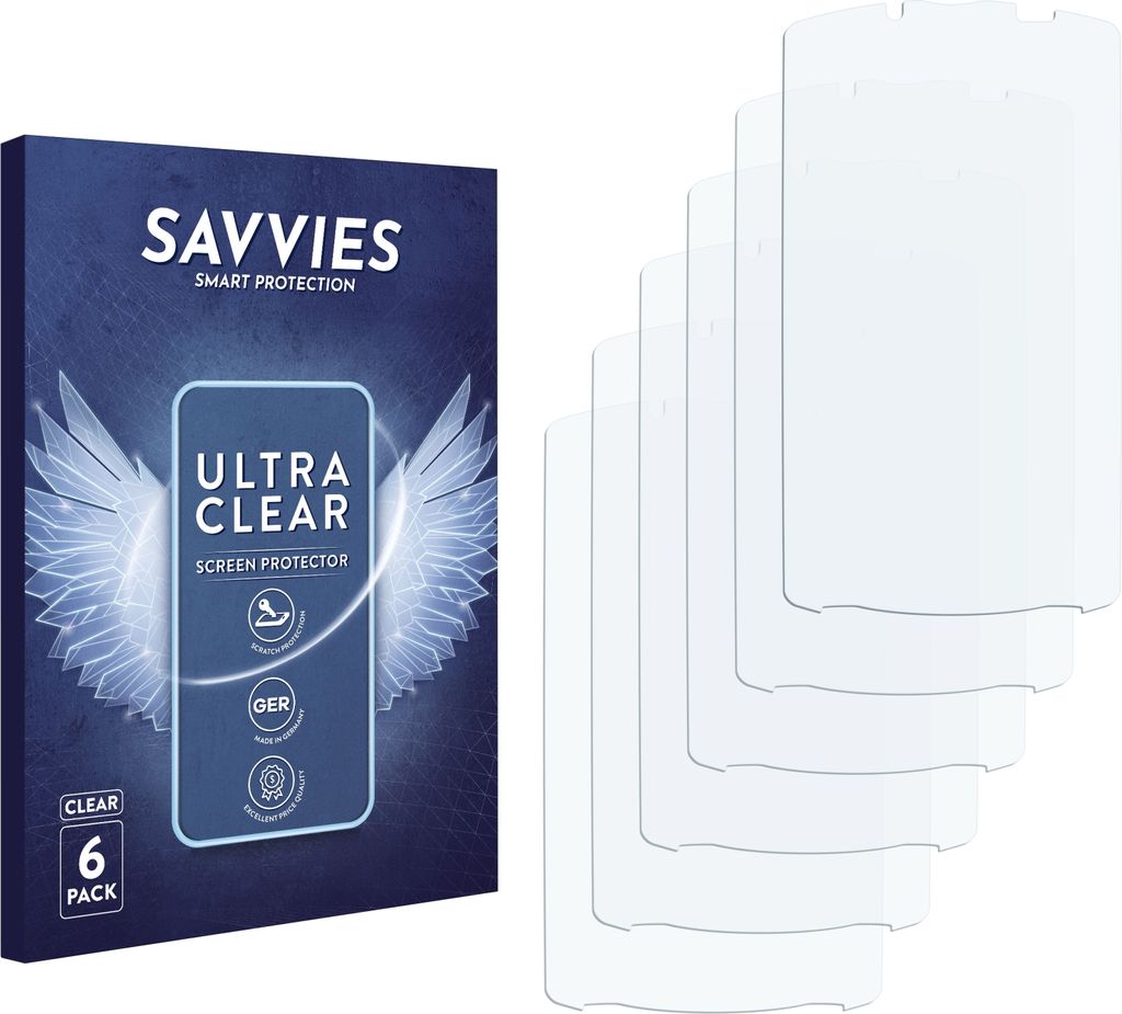 6x Für Sony Ericsson Xperia Play Playstation-Handy R800i Schutzfolie Savvies Displayschutz Display Schutz Folie Klar Transparent
