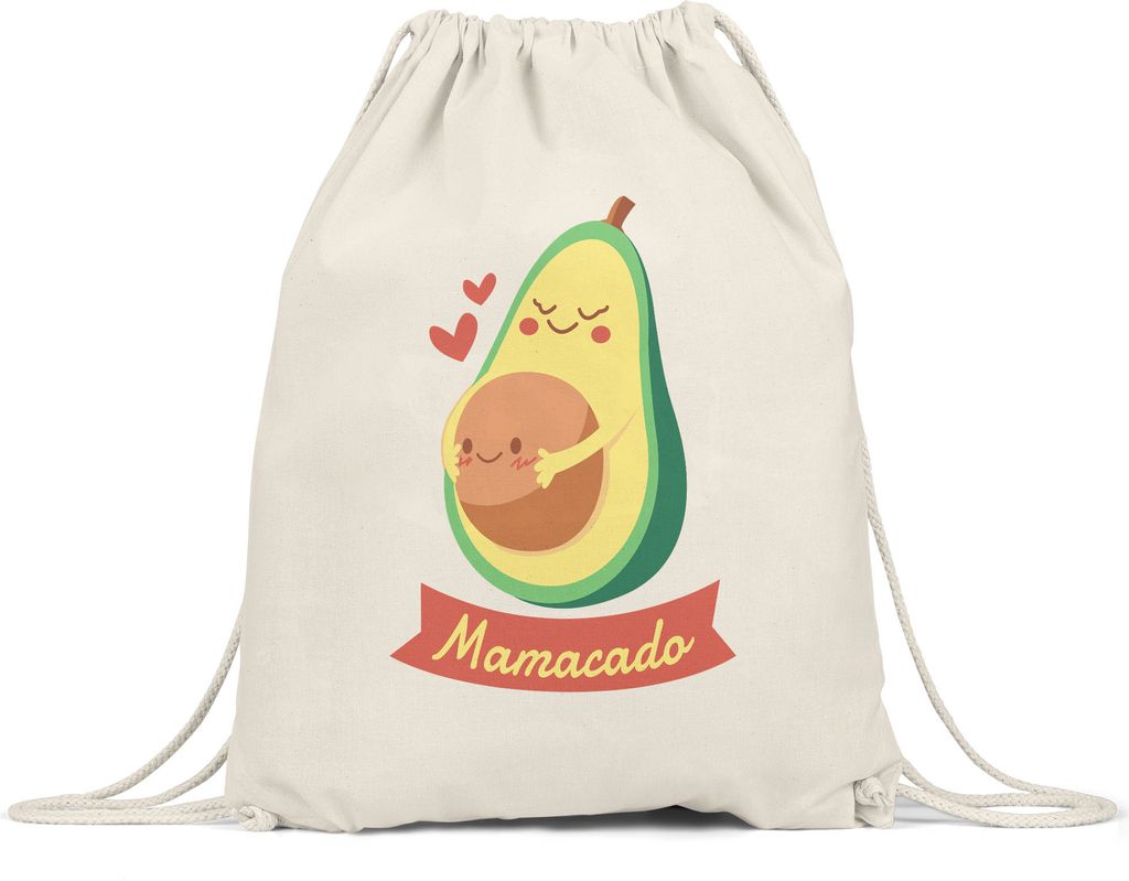Mamacado Turnbeutel Gymsack  Süßes Geschenk für Werdende Produktbild 