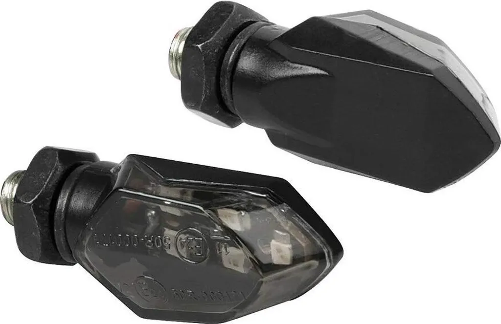 Frecce Moto Micro LED 12V Lampa Omologate E | Indicatori Universali Neri