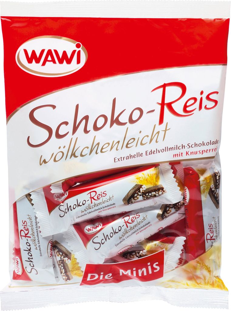 WAWI Čokoládové rýžové minipsy 200g Obrázek produktu 