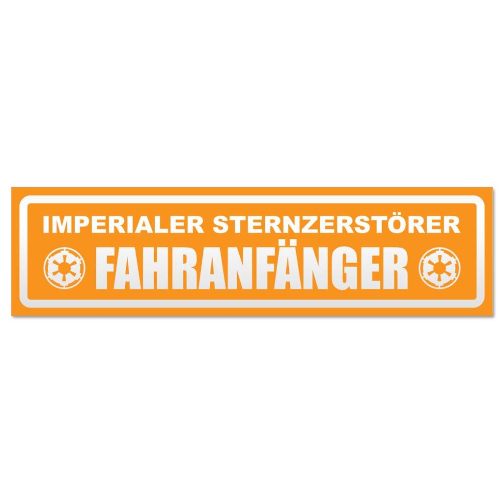 Fahranfänger Imperium invertiert Magnetschild Schild magnetisch