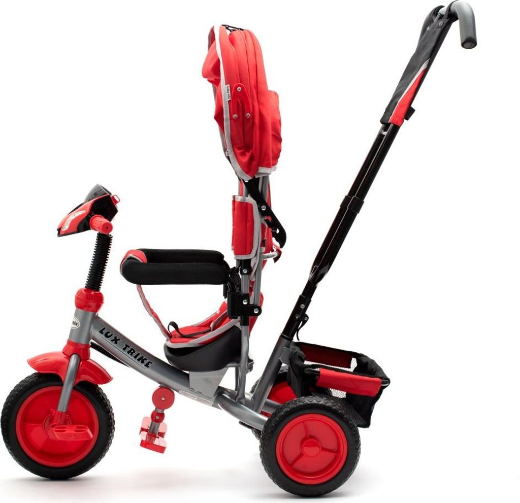 Rowerek trójkołowy Baby Mix Lux Trike czerwony ze światłami