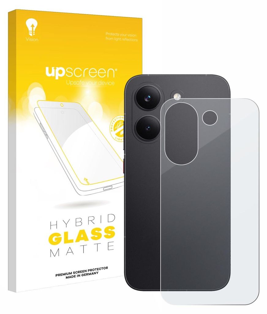 upscreen Entspiegelungs Schutzglas für Xiaomi Poco X8 Pro (Rückseite) Schutzfolie Panzer Folie Glas Display Schutz matt