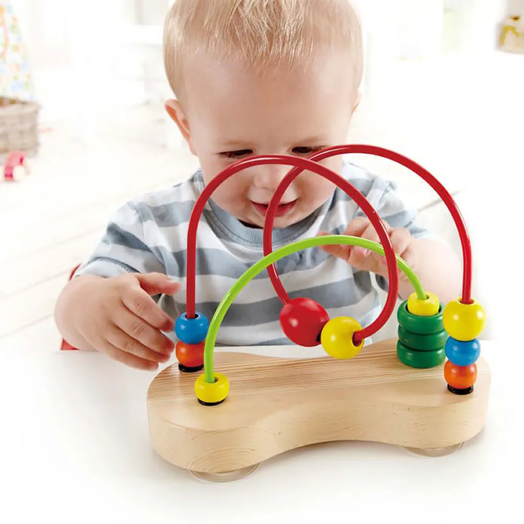 Hape E1801 Double Bubble Labyrinthe à Billes en Bois pour Éveil Bébé - 8