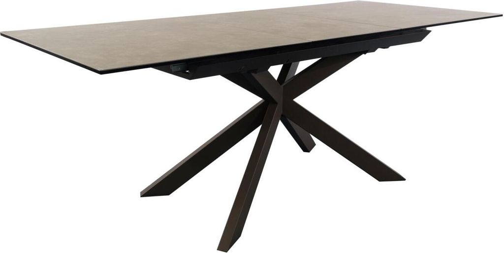 Ausziehtisch Atminda 160 x 90 x 76 cm Keramik, Glas Esszimmer Esstisch