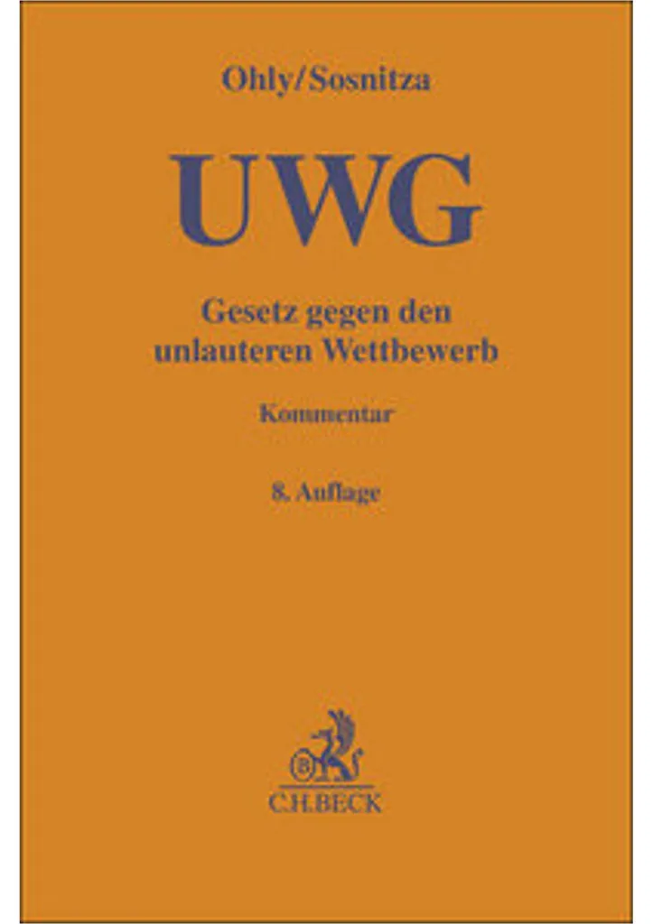 Droit Allemand de la Concurrence UWG pour Entreprises et Juristes