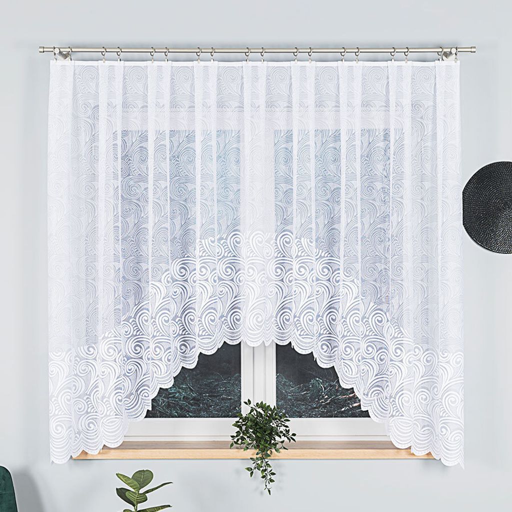 KINGA - Fertiggardine aus Jacquard mit Schnitt unten - Produktbild 