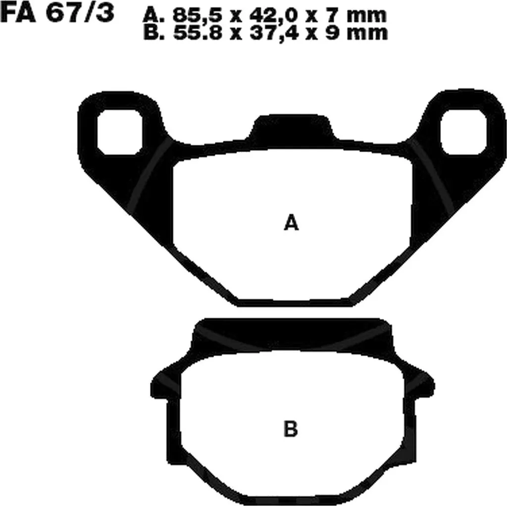 Plaquettes Pamoto haute friction pour arrière Kawasaki GPZ 500 S 94-01