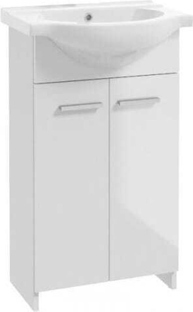 Domodomo Armoire de salle de bain avec lavabo, 85 x 45 x 26 Image du produit 