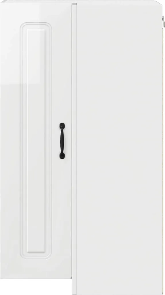 vidaXL Armadio da cucina bianco lucido 57 x 57 x 100 cm Materiale a base di legno - 6