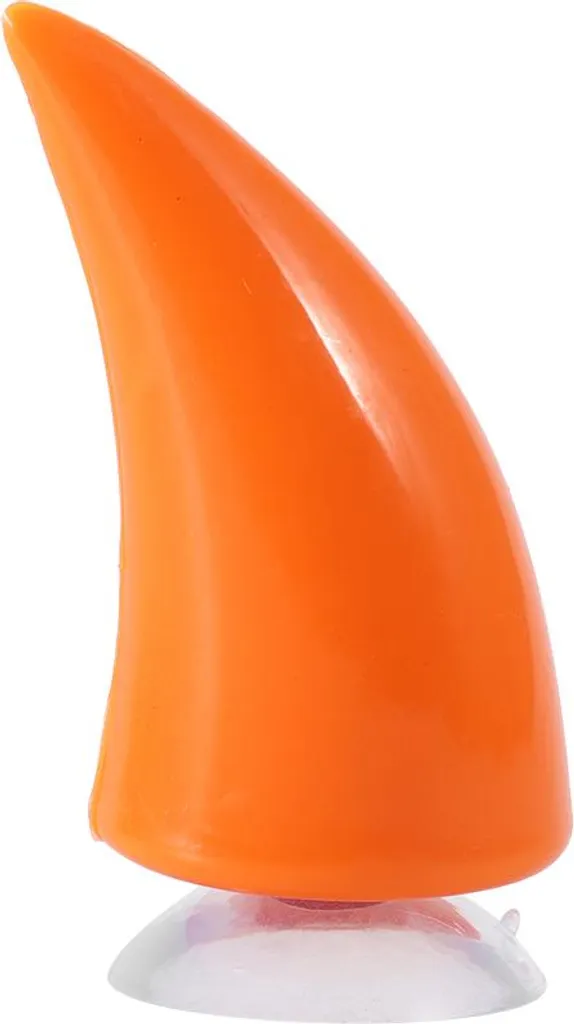 Corno Diavolo Arancione Casco Moto - Decorazione Custom con Ventosa