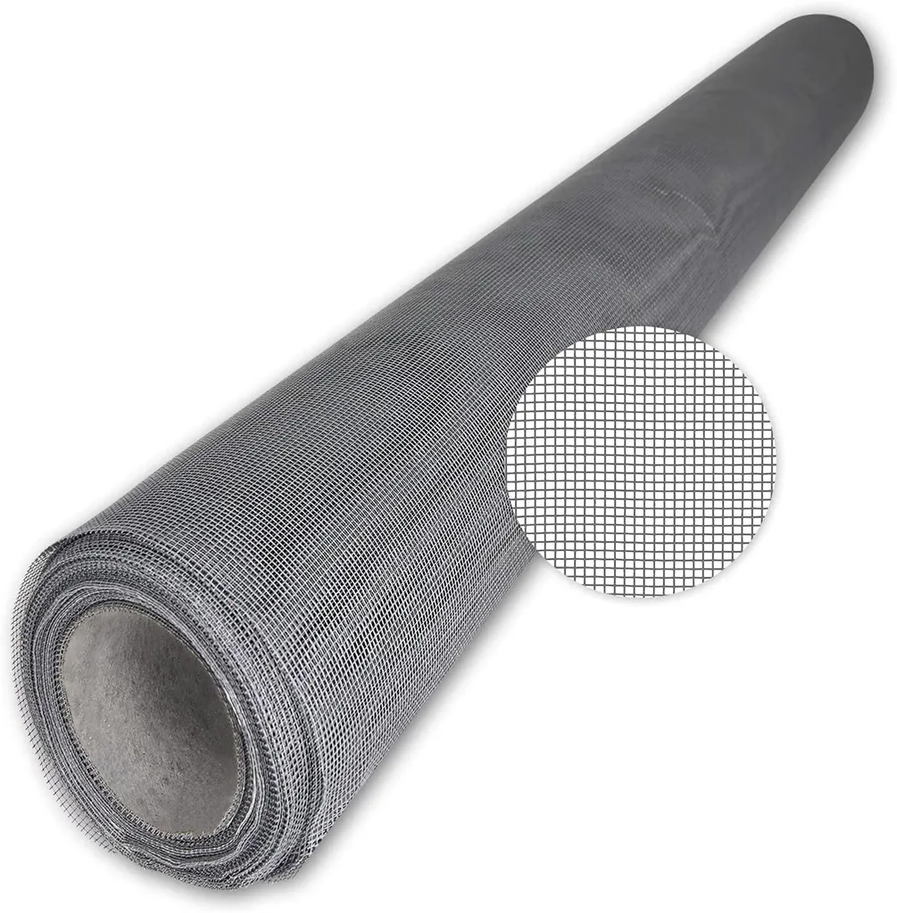 Moustiquaire grise sur mesure en fibre de verre - Rouleau 50m x 150 cm