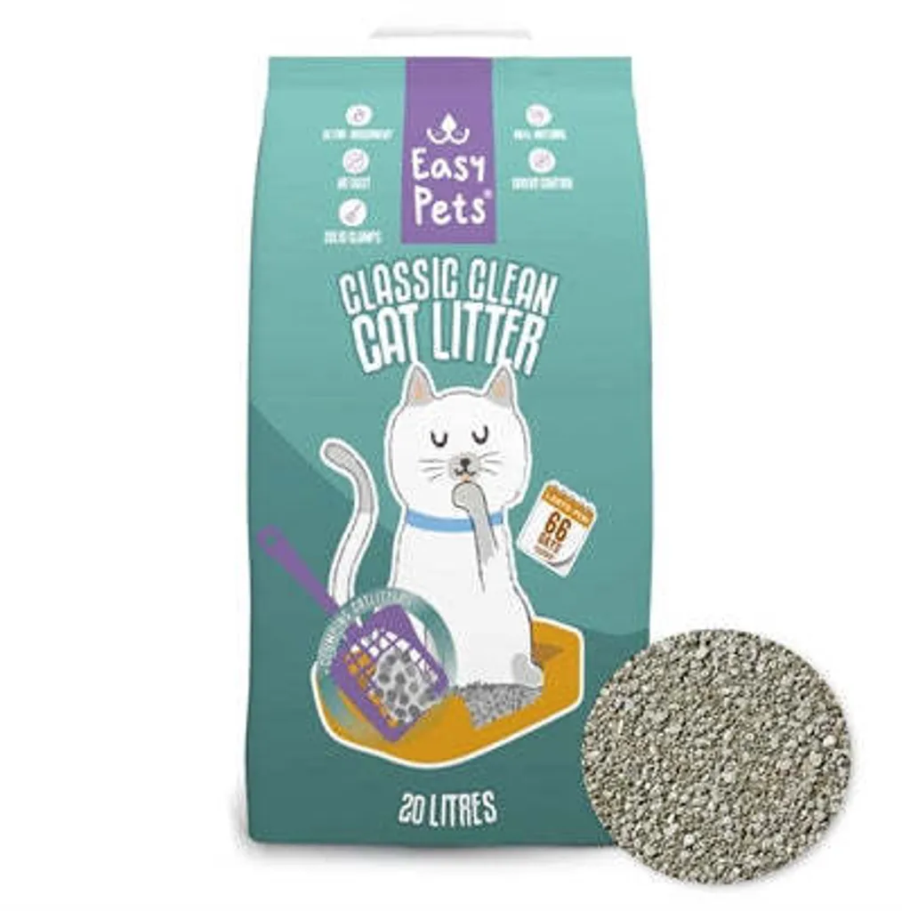 Sabbia per Gatti Easypets Classic Clean: Lettiera Naturale Ultra Agglomerante