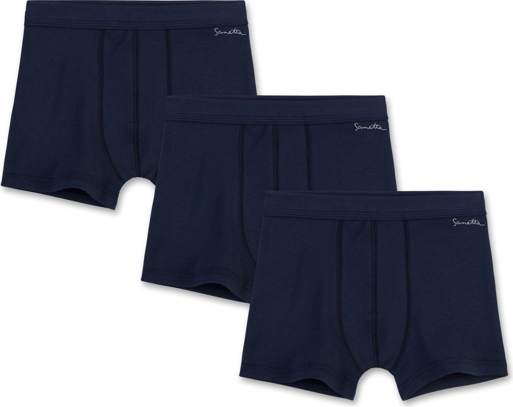 Sanetta Jungen-Hipshorts (Dreierpack) dunkelblau 92