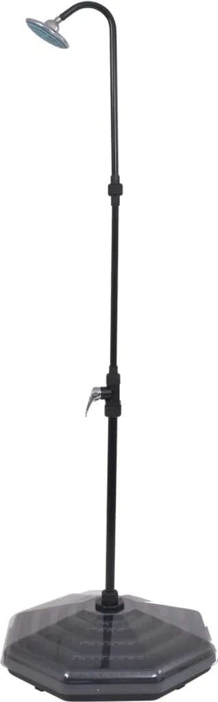 Douche de jardin solaire vidaXL 20L avec mitigeur pour rinçage piscine