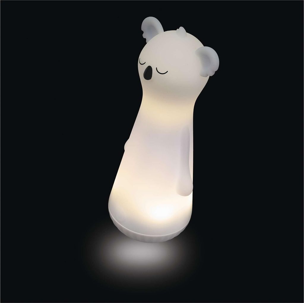 EMOS Aufladbare Kinderlampe Koala, stoßbeständigs Taschenlampe/Nachtlicht 2in1, 4 Lichtmodi, 1200 mAh Li-Ion Akku, inkl. USB-Kabel, hellblau, P3216