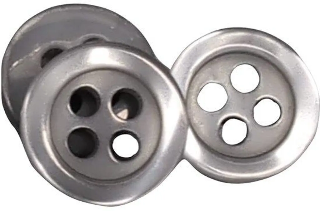Boutons Perles Grises 10mm - Lot de 50 Unités de 5 Tailles pour Créations
