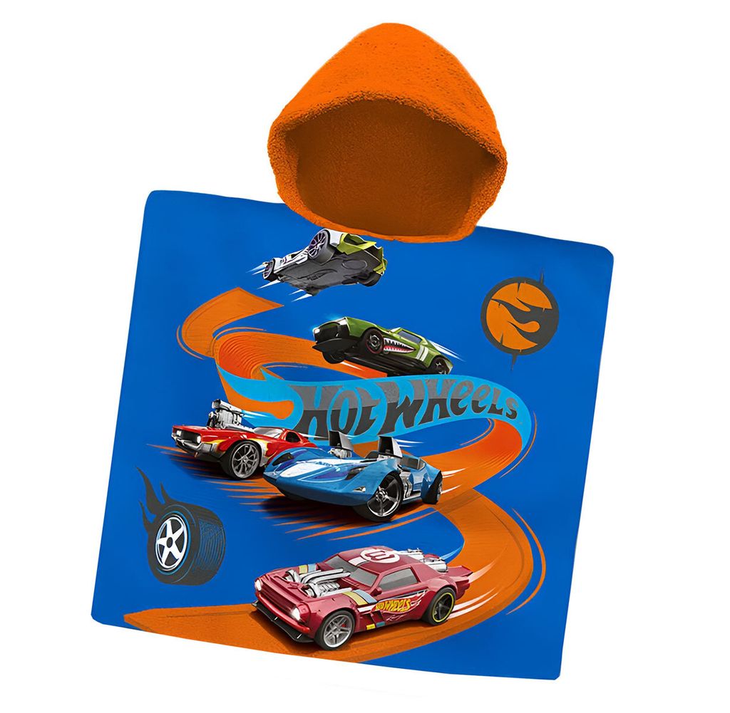 Baby Poncho 60x120 cm - Hot Wheels