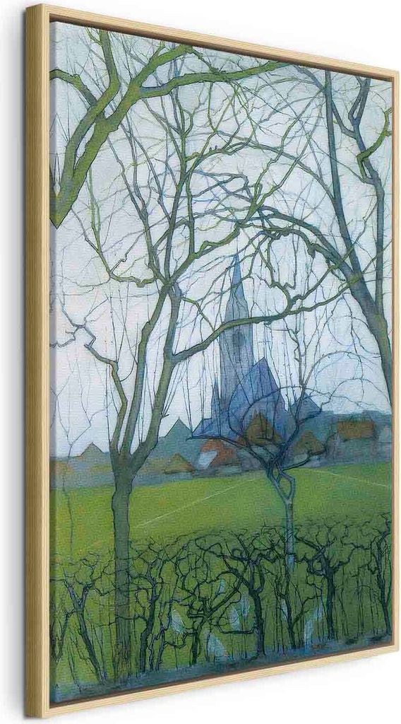 Italienischer Leinwand Leinwandbild - St. Jacob's Church (Piet Mondrian) 60x90 cm Reproduktionen l-G-10347-b-a