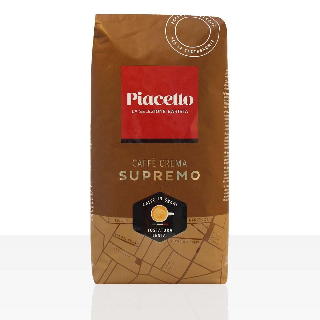 Piacetto Caffe Crema Supremo - 6 x 1kg Kaffeebohnen Produktbild 