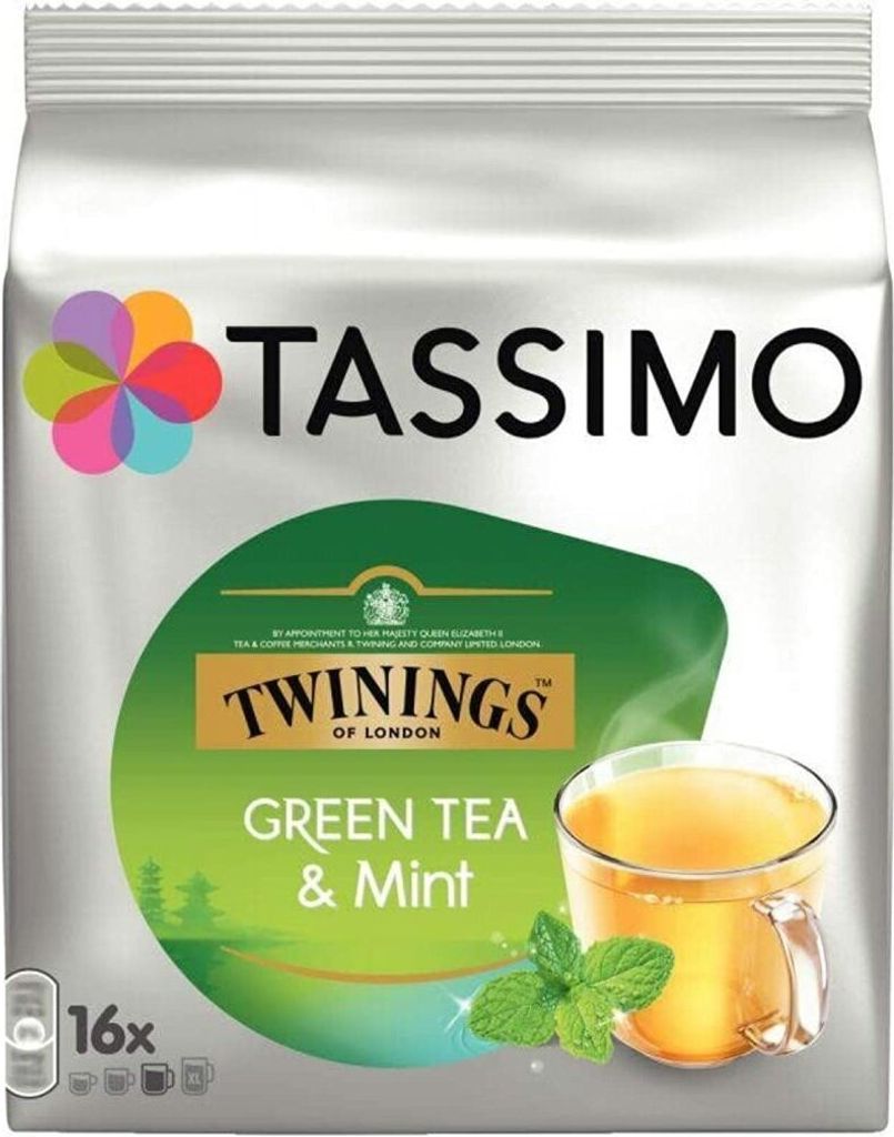 TASSIMO Tea Time Green Tea & Mint Teediscs 16 Portionen Produktbild 