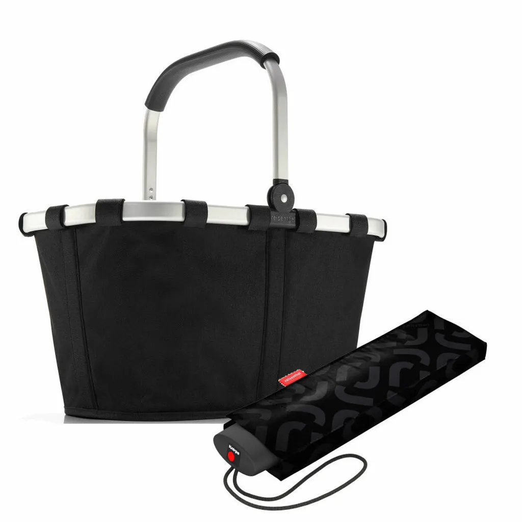 Panier à provisions reisenthel avec parapluie intégré 22 L en Noir