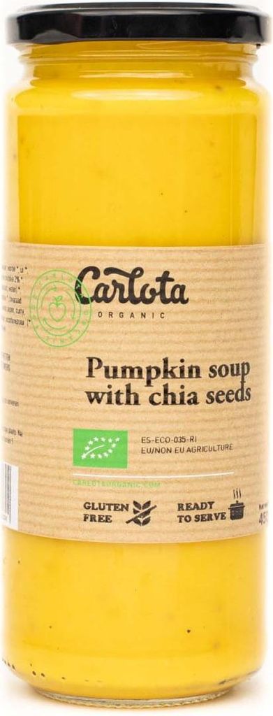 Kürbiscremesuppe mit Chia-Samen, glutenfrei, , 450 g – CARLOTA