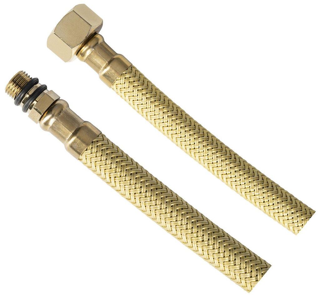 Aqualine Flexibler Schlauch, Edelstahl M10x3/8", 40cm, Gold Produktbild 