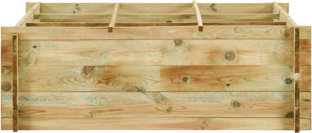 vidaXL Pflanzkübel Hochbeet Kiefernholz Imprägniert 120x120x40 cm