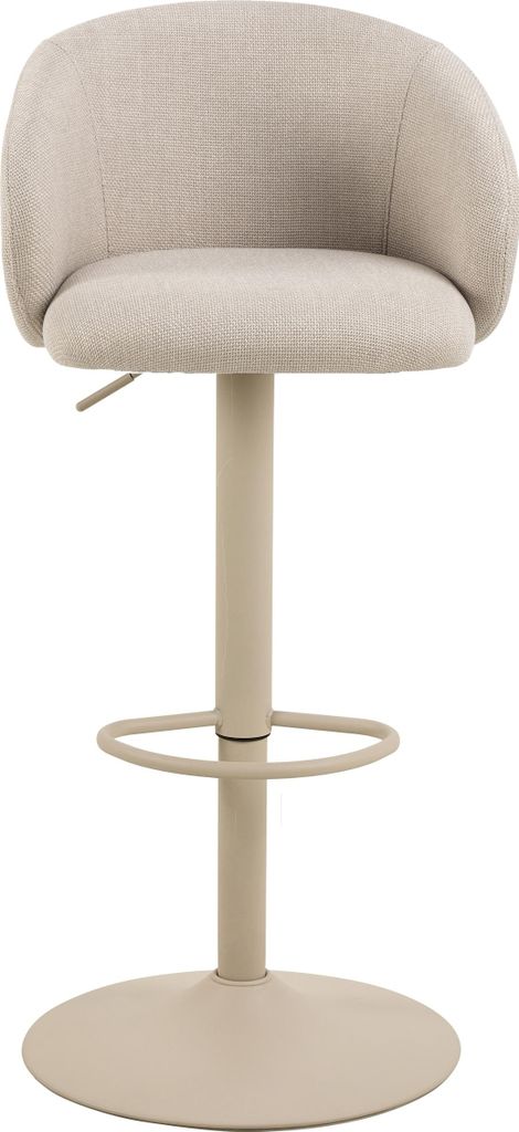 Barhocker >Eleanor< Trompetenfuß mit Fußstütze, Bezug Produktbild 