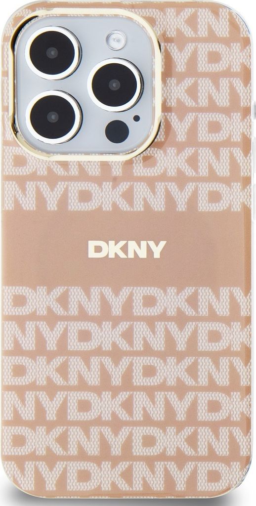 DKNY DKHMP14XHRHSEP iPhone 14 Pro Max 6.7" pink hardcase IML Mono & Stripe MagSafe Schutzhülle
