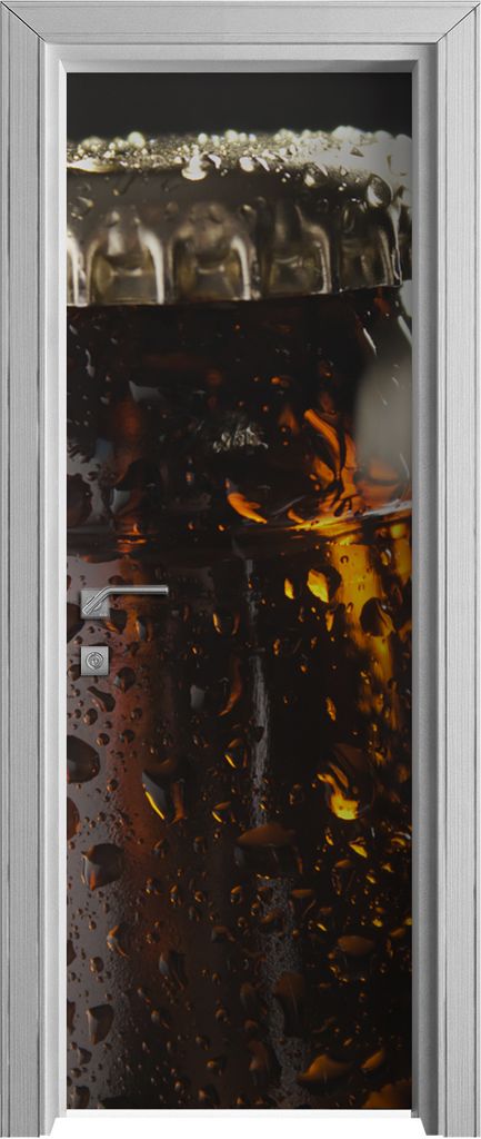 Tür Selbstklebende 70x210 cm Türfolie Türtapete Klebefolie - Bierflaschen