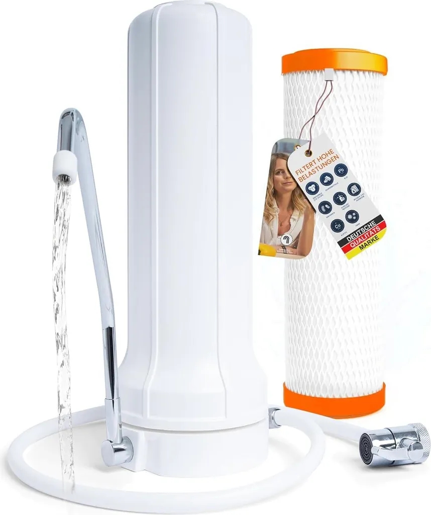 Filtre à eau Simply microfiltration de comptoir pour bactéries et métaux