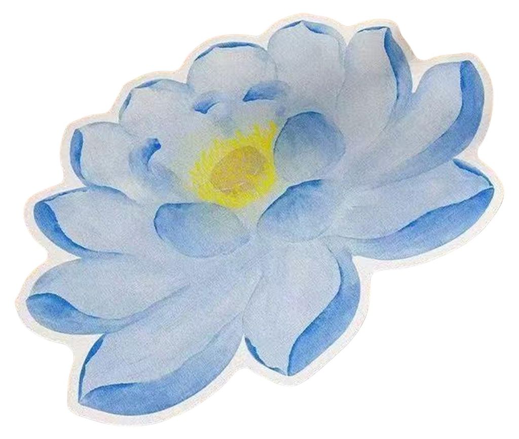 Lotusblatt-Fußmatte, Kieselgur-Badezimmerteppich, rutschfest, saugfähig, Lotusblumen-Fußmatte für Eingangsbereich, Wohnzimmer, Küche, Badezimmer