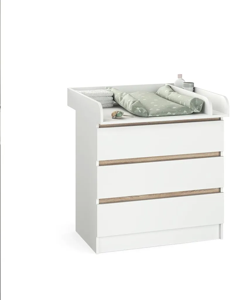 Commode à langer sécurisée Vicco Emma 28811, solution change 80x87 cm