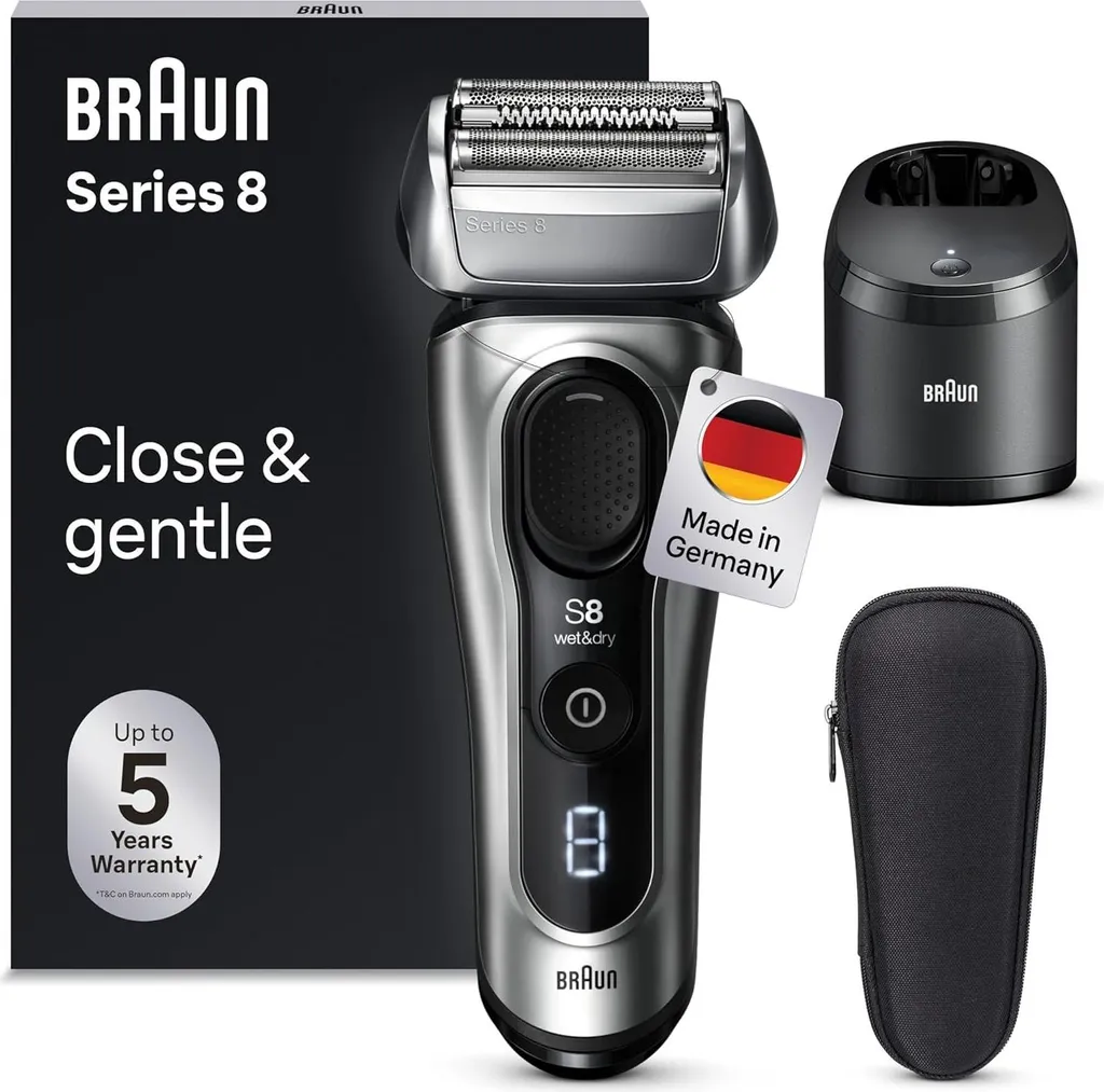 Rasoir Braun Series 8 8567cc idéal pour un rasage quotidien sans effort