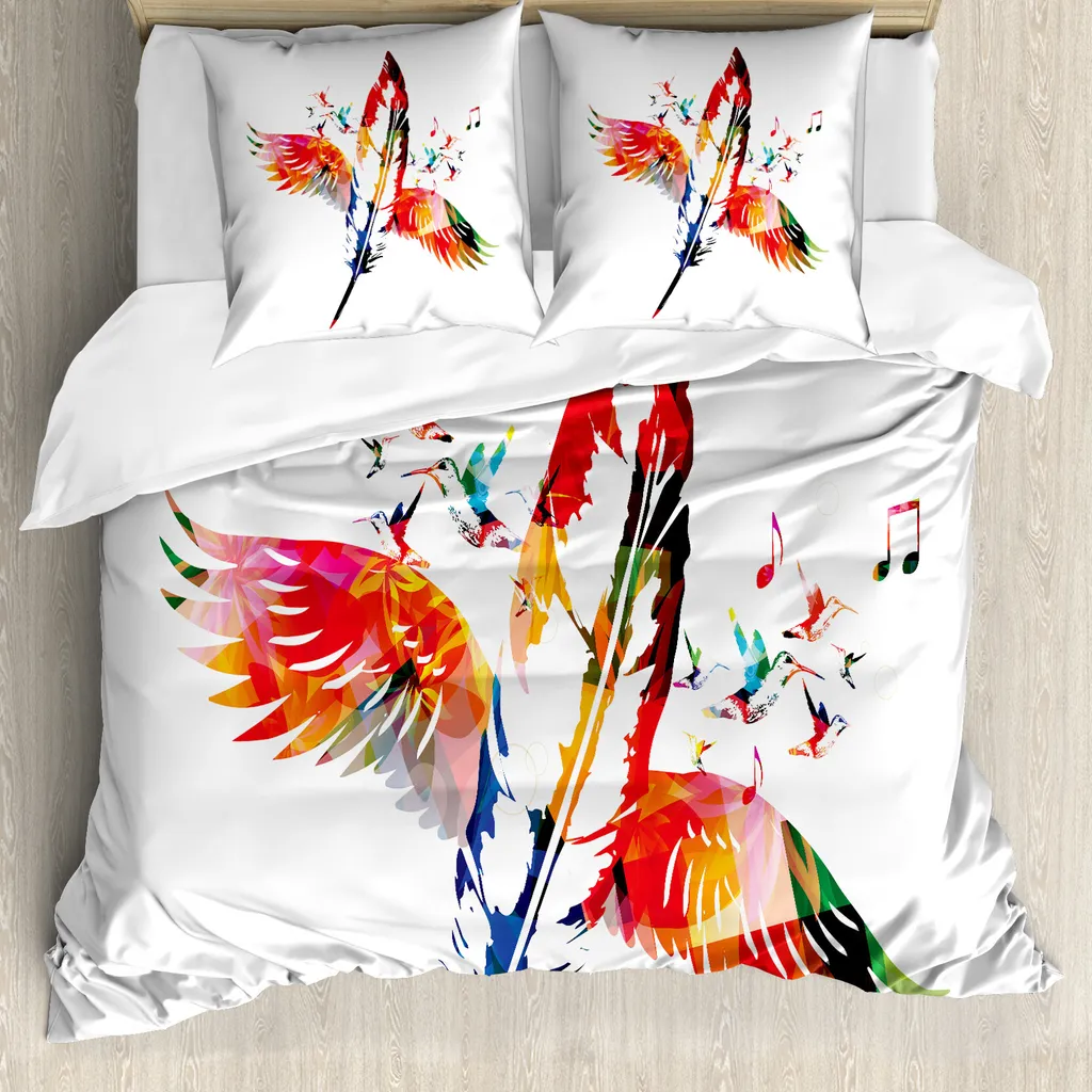 Copripiumino Piume Uccello ABAKUHAUS 155x220: Relax Anallergico