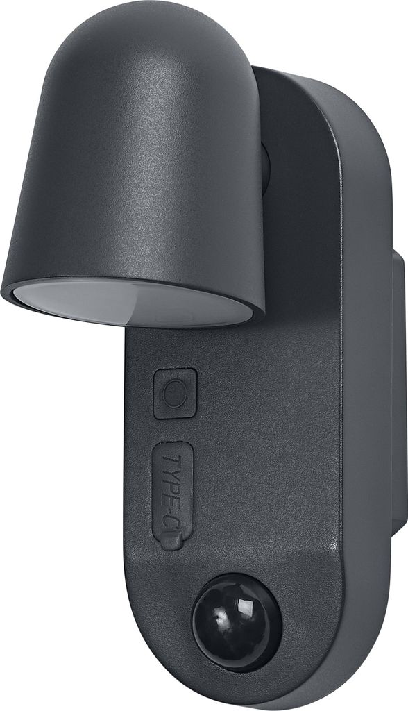 ENDURA Style USB Adjustable Round Sensor IP54 Dark grey