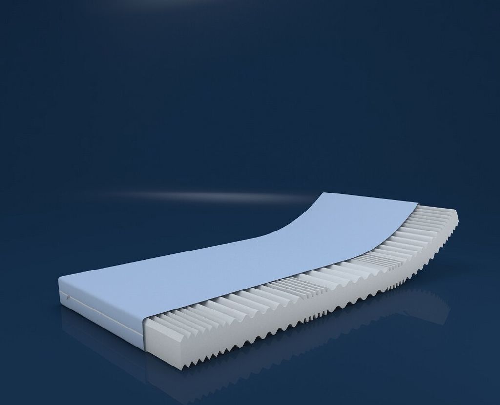 MSS e.K. VitalFoam 7 Zonen Matratze - 130 x 200 x 11 cm - Produktbild 