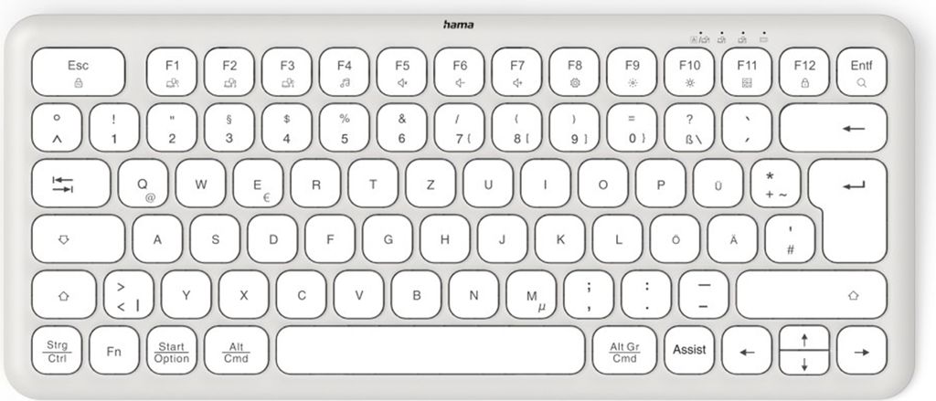 Hama WK-500, 75%, Bezdrátový, RF bezdrátové + Bluetooth, Obrázek produktu 
