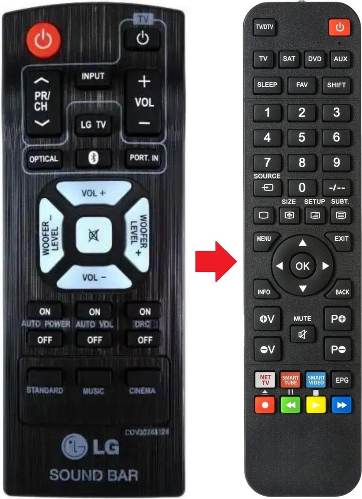 Fernbedienung geeignet für LG NB2540