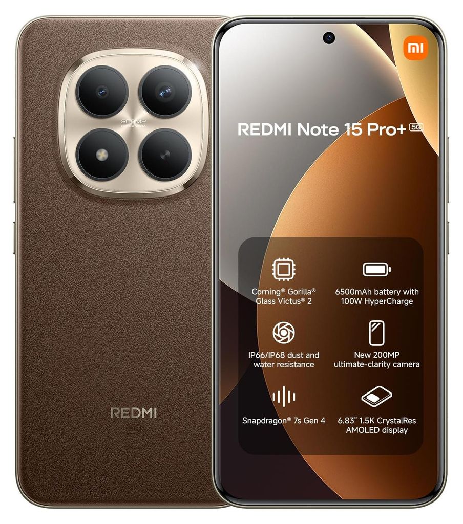 REDMI Note 15 Pro+ 5G 12/512GB Mokkabraun Produktbild 