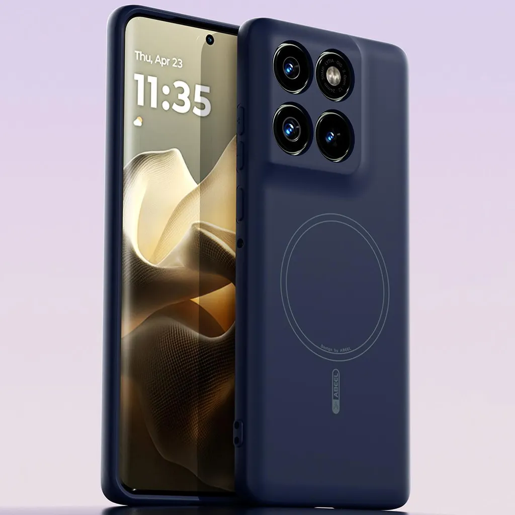 Cover MagSafe Motorola Edge 60/60s: Silicone Anti-Shock Blu - 1