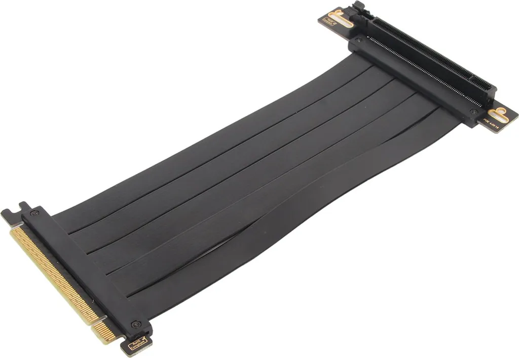 Riser PCIe 4.0 16x Haut Débit - Câble Flexible 90° pour RTX 4090 30cm - 3